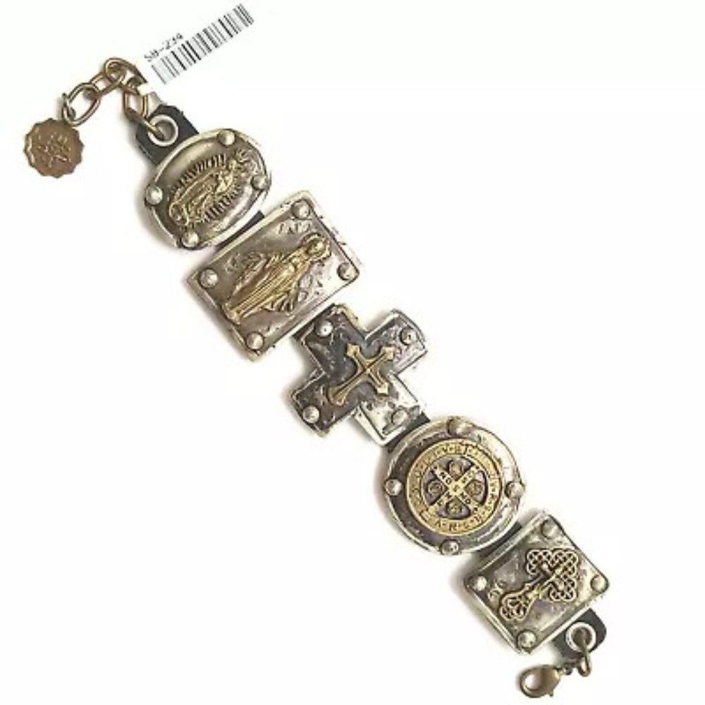 Barbosa Virgen de Guadalupe St Benedict Bracelet Mexico